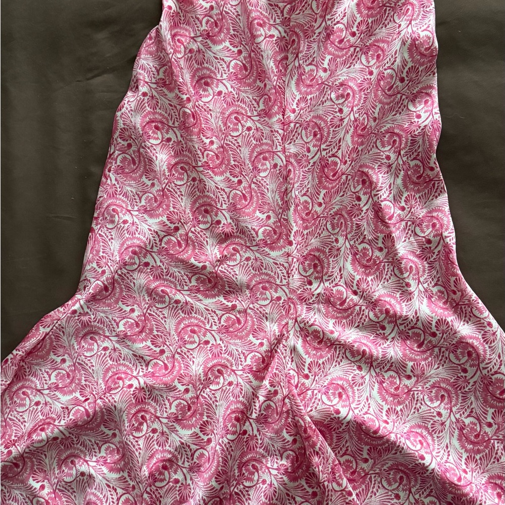 J. Crew Pink and White Floral Dress